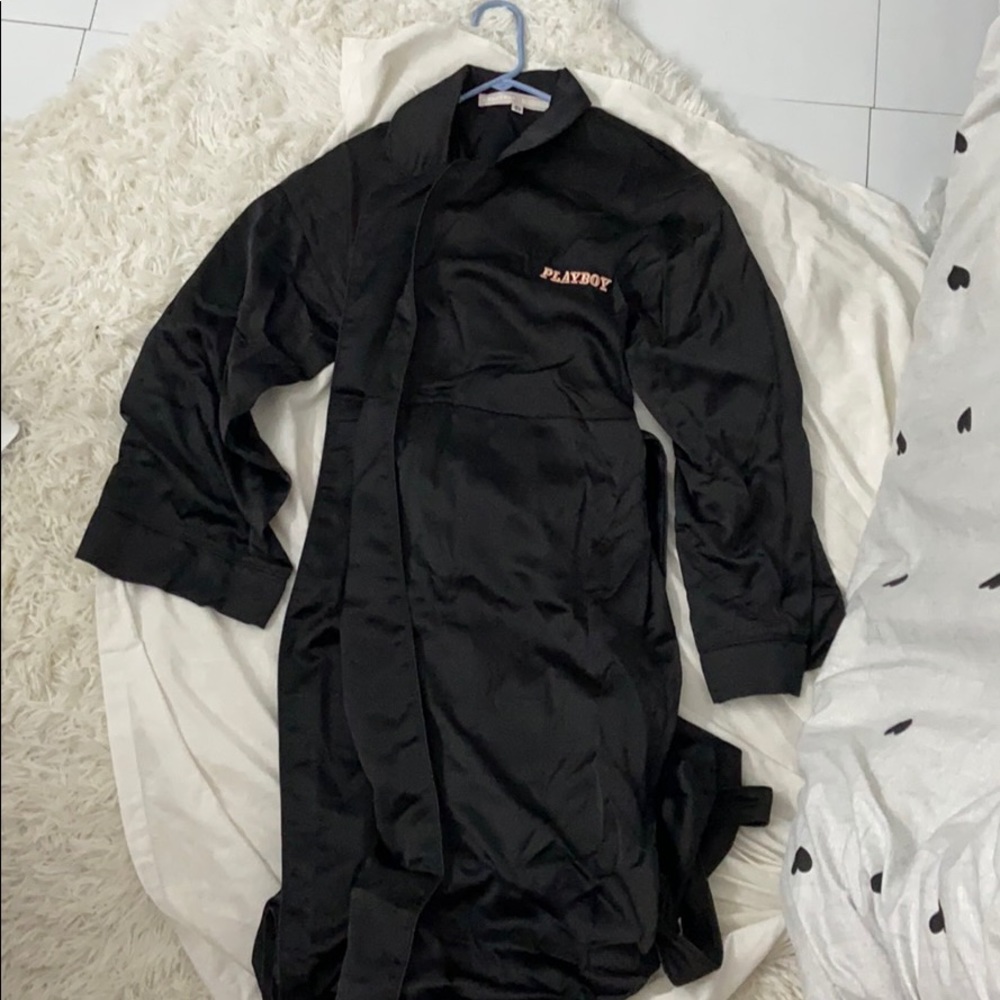 playboy printed robe